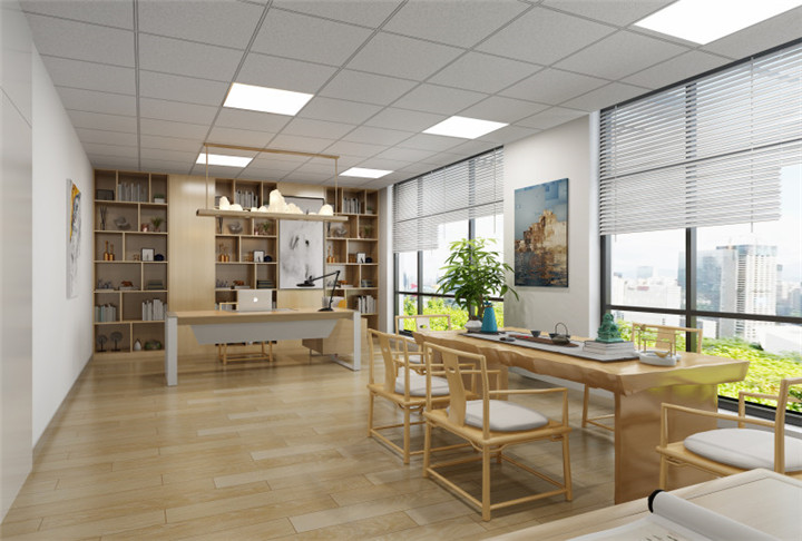 現(xiàn)代簡約和新中式風格辦公室設(shè)計